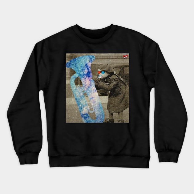 Child tuba Crewneck Sweatshirt by visionofbrain